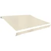 Image de vidaXL Tissu de Remplacement pour auvent Couleur crème 300x250 cm Polyester