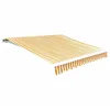 Image de vidaXL Tissu de Remplacement pour auvent Jaune et Blanc 400x300 cm Polyester