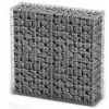 Image de vidaXL Panier de Gabion avec Couvercle Fil Galvanisé 100x100x30 cm Clôture