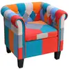Image de vidaXL Fauteuil avec design de patchwork Tissu