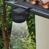 Image de vidaXL Lampes solaires 6 pcs pour clôture gouttière Noir