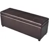 Image de vidaXL Banc long de rangement bois marron