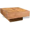 Image de vidaXL Table Basse carrée Marron Style Antique en manguier