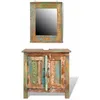 Image de vidaXL Ensemble Meuble sous Vasque et Miroir en Bois Massif Recyclé Maison