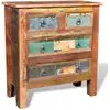 Image de vidaXL Armoire avec 4 tiroirs Bois massif de récupération