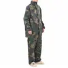 Image de vidaXL Combinaison de pluie avec capuche 2 pcs Hommes Camouflage L