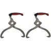 Image de vidaXL Pinces à bûches 2 pcs avec manche en TPR
