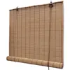 Image de vidaXL Store Enrouleur Bambou Marron 80x160 cm Fenêtre Pare-Vue Pare-Soleil