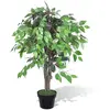 Image de vidaXL Palmier Artificiel Plastique avec Pot 90 cm