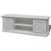Image de vidaXL Meuble TV Blanc en Bois