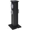 Image de vidaXL Borne Jardin Électrique 2 Prises avec Minuterie Bloc Prises Extérieures
