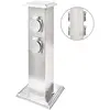 Image de vidaXL Pilier de prise de jardin Acier inoxydable