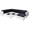 Image de vidaXL Salon de Jardin 8 pcs avec Coussins Résine Tressée Table et Chaise de Jardin Ensemble de Meuble à Dîner d'Extérieur Patio Blanc