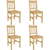 Image de vidaXL Chaises à manger lot de 4 bois de pin