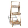 Image de vidaXL Étagère à plantes pliable 3 niveaux Bambou