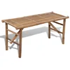 Image de vidaXL Banc Pliable en Bambou Banc de Jardin Meuble pour Parc terrasse Balcon