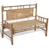 Image de Banc de jardin 120 cm Bambou