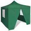 Image de vidaXL Tente Pliable Vert avec 4 Parois Tonnelle Pavillon Tente de Réception