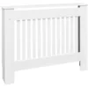 Image de vidaXL Cache-radiateur 112 cm Bois d'ingénierie Blanc