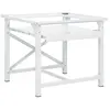 Image de vidaXL Socle pour machine à laver avec étagère coulissante Blanc
