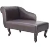 Image de vidaXL Chaise longue Marron Similicuir