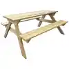 Image de vidaXL Table de pique-nique 150 x 135 x 71,5 cm Bois
