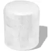 Image de vidaXL Table basse/tabouret martelé en aluminium Argenté