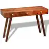 Image de vidaXL Table console avec 3 tiroirs 76 cm Bois massif