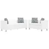 Image de vidaXL Ensemble de canapés 2 places et 3 places Cuir synthétique Blanc