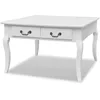 Image de vidaXL Table Basse 4 Tiroir Blanc Rangement Salon Salle de Séjour Canapé