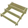 Image de vidaXL Jardinière à 3 niveaux 90 x 90 x 35 cm Bois imprégné