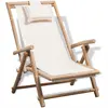Image de vidaXL Chaise de terrasse d'extérieur Bambou