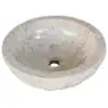 Image de vidaXL Lavabo Marbre 40 cm Crème