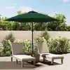 Image de vidaXL Parasol de jardin en porte-à-faux avec LED 3 m vert
