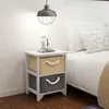Image de vidaXL Table de chevet 2 pcs Bois