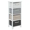 Image de vidaXL Armoire de Rangement 4 tiroirs Bois Armoire latérale Table de Chevet Nuit