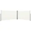 Image de vidaXL Auvent latéral rétractable 160x600 cm Crème