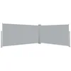 Image de vidaXL Auvent latéral rétractable Gris de 160x600 cm