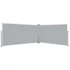 Image de vidaXL Auvent latéral rétractable 160x600 cm Gris