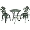 Image de vidaXL Ensemble de bistro 3 pcs Aluminium coulé Vert