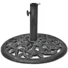 Image de vidaXL Socle de Parasol Pied de Parasol de Jardin Base de Parasol d'Extérieur Accessoire de Parasol Terrasse Patio 12 kg 48 cm Fonte