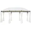 Image de vidaXL Chapiteau 530x350x265 cm Blanc crème