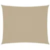 Image de vidaXL Voile d'Ombrage Tissu Oxford Rectangulaire 4x6 m Beige Parasol Solaire