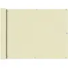 Image de vidaXL Écran de balcon en tissu Oxford 90x400 cm Crème