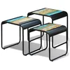 Image de vidaXL Tables de Nidification Tables gigognes Bois de récupération Massif 3 pcs