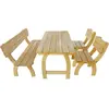 Image de vidaXL Ensemble à manger d'extérieur 4 pcs Bois de pin imprégné