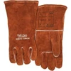 Image de Gants de soudure Weldas taille XL(9,5) cuir fendu de vachette de qualité marron EN388 EN12477 10PA