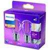 Image de Philips ampoule LED E27 P45 4,3 W fil 2 700 K x2