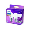 Image de Philips ampoule LED E27 P45 4,3 W 2 700 K opale x2