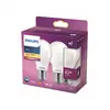 Image de Philips ampoule LED E27 4,5 W 2 700 K opale x2